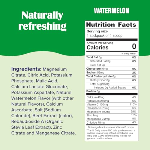 Ultima Replenisher Electrolyte Powder - Sugar Free Watermelon (90 Servings) - Keto & Vegan Friendly