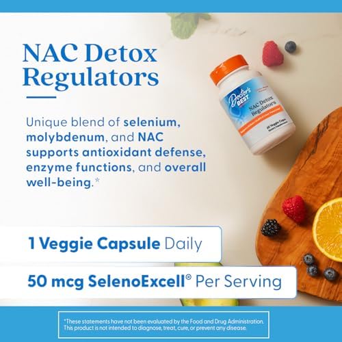 Doctor's Best, NAC Detox Regulators with Seleno Excell®, 60 Veggie Caps