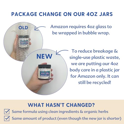 Motherlove Organic Pregnant Belly Salve for Stretch Marks (4 oz)