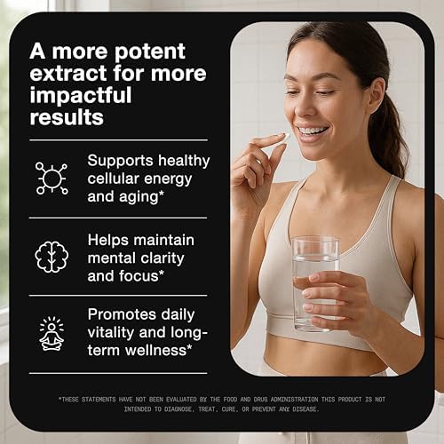 Toniiq Nicotinamide Riboside 1000mg | NAD+ Booster | Stabilized NRHM Formula | 60 Vegan Capsules
