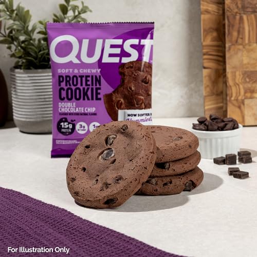 Quest Nutrition Double Chocolate Chip High Protein Cookies (12 Pack)