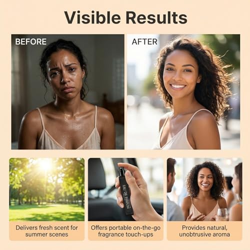 Amber Wood Perfume Spray 10ml - Long-Lasting Natural Fragrance for Daily Use