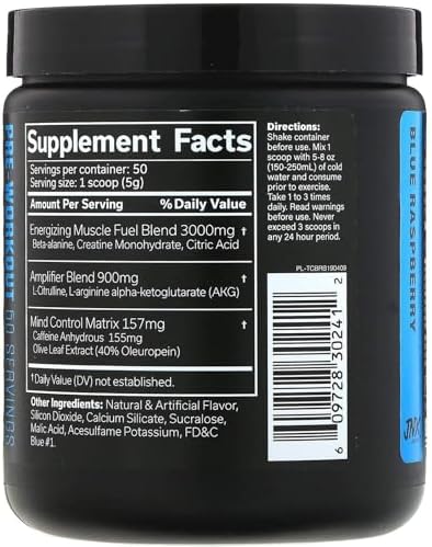 Cobra Labs The Curse Pre-Workout (Blue Raspberry Ice, 50 Servings)