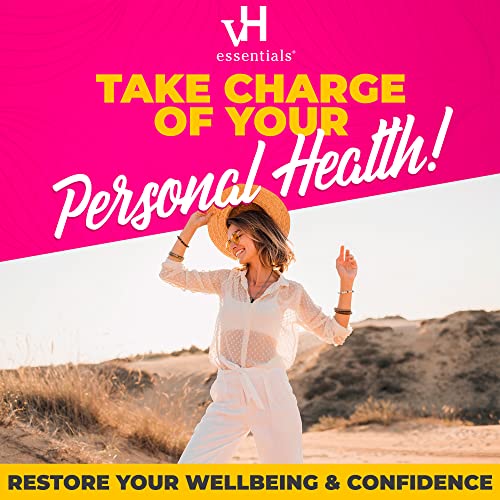 vH essentials Boric Acid + Tea Tree Suppositories - Prebiotics Formula with Lactic Acid - pH Balance, Odor Control, Feminine Care - 24 Suppositories + Applicator