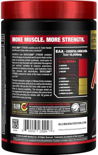 ALLMAX, MUSCLEAA™ Xtreme, Cherry Limeade, 1.17 lbs (532 g)