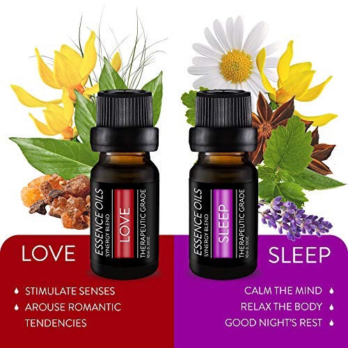 Pure Daily Care Aromatherapy Essential Oil Synergy Blend Set - 10 x 10 ml Therapeutic Grade Blends