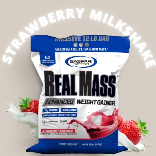 Gaspari Nutrition Real Mass Advanced 5.4 kg Strawberry Mass Gainer