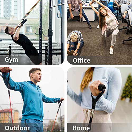 PROIRON 14-Piece Anti-Snap Resistance Bands Set with Handles & Accessories