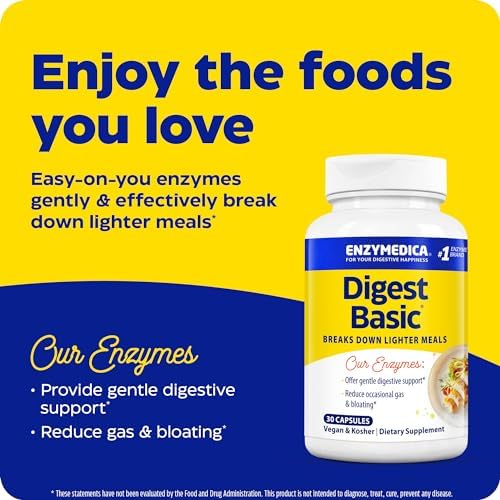Enzymedica Digest Basic: Essential Enzyme Formula - 30 Capsules