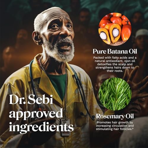 Batana Oil with Rosemary, 100% Organic Batana Oil from Honduras, Nourishes Hair & Skin, Suitable for All Hair Types, 30ml/1 Fl Oz(2 Pcs)