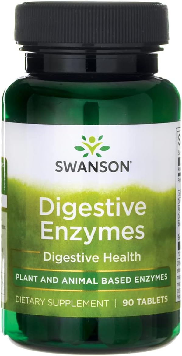 Swanson Digestive Enzymes: Improve Digestion & Nutrient Absorption (90 Tablets)