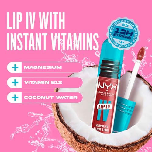NYX Professional Makeup Lip IV Hydrating Gloss Stain - Hydra Honey (12HR Hydration)