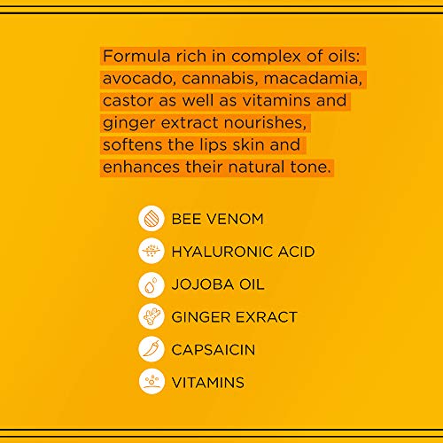 Eveline Cosmetics Oh! My Lips Lip Gloss - Hyaluronic Acid & Bee Poison for Fuller Lips, Lip Plumper, Silky Shine, 4.5ml