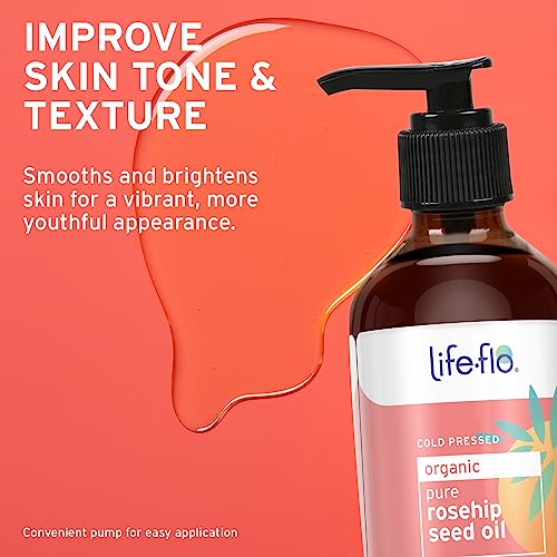 Life-Flo Pure Rosehip Seed Oil - Organic & Cold-Pressed - 4oz