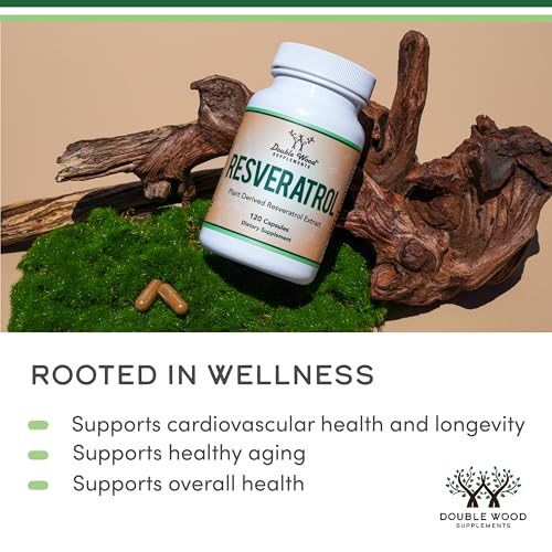 Natural Resveratrol 500mg - 120 Capsules from Polygonum Root for Anti-Aging