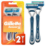 Gillette Sensor 5 Men's Disposable Razors - 2 Count