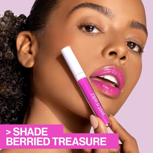 Wet n Wild Mega Slicks Lip Gloss - Long-Lasting, Hyaluronic Acid, High Shine, Crystal Clear