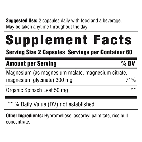 Innate Response Formulas Magnesium 300 - 120 Capsules - Muscle & Nerve Support