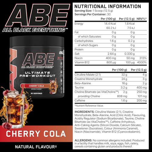 Applied Nutrition ABE Pre Workout Powder - ICY Blue Raz Flavor
