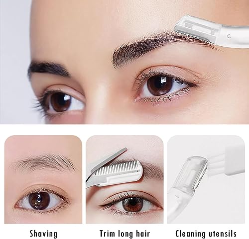 5Pcs Eyebrow Razor Set - Dermaplaning & Face Grooming Kit for Women