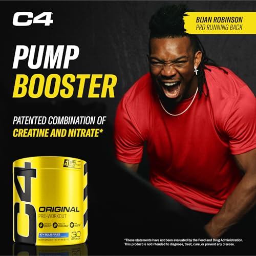 Cellucor C4 Original Explosive Pre-Workout - Icy Blue Razz (180g)
