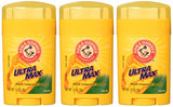 ARM & HAMMER Ultramax Antiperspirant/Deodorant Stick - Fresh Scent - 3.0oz, Pack of 3 (1.0oz/stick) - Long-Lasting Freshness