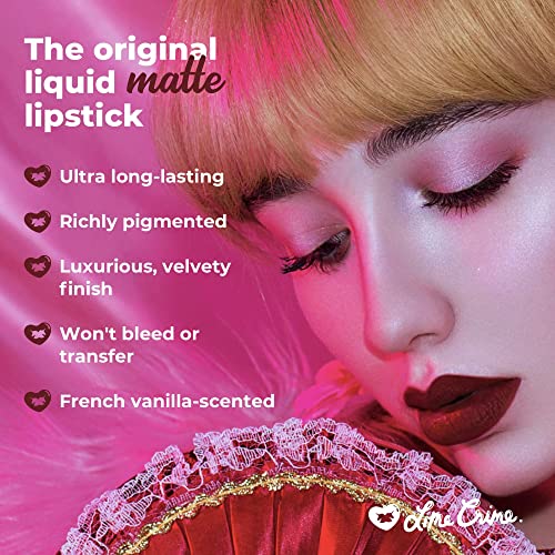 Lime Crime Velvetines Liquid Matte Lipstick in Wicked - Vegan & Long-Lasting