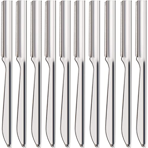 MAKINGTEC 10Pcs Women Eyebrow Razor, Facial Shaver Razor, Brow Shaper Eyebrow Trimmer, Sharp Dermaplaning Tool