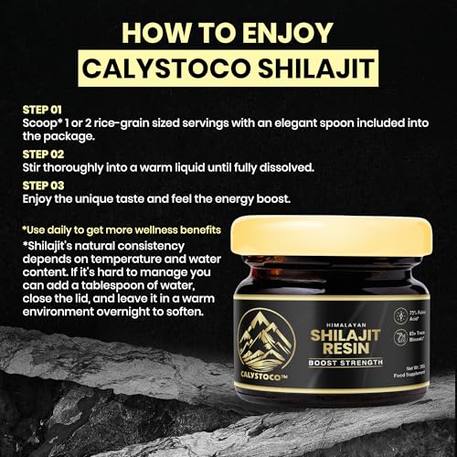 Shilajit Resin 30g - Pure Himalayan Gold Grade with 75% Fulvic Acid & 85+ Trace Minerals