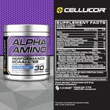 Cellucor Alpha Amino Performance BCAAs – Icy Blue Razz – 13.4oz (381g) – BCAAs + EAAs for Recovery & Performance