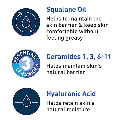 CeraVe Hydrating Foaming Oil Cleanser, 8oz (237ml), Moisturizing for Dry Skin