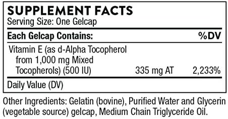 THORNE Ultimate-E - Contains All of The Natural Forms of Vitamin E - 60 Gelcaps