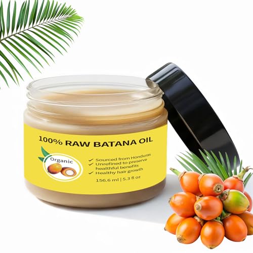 100% Raw Batana Oil - Organic Hair Oil from Honduras for Deep Hydration & Hair Growth - 156.6ml (5.3 fl oz)