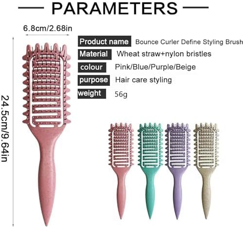 ELIO Curl Defining Brush - Purple - Enhance & Shape Your Curls