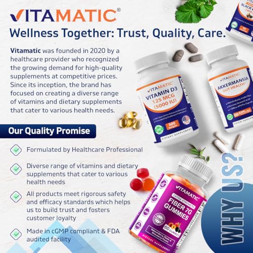 Vitamatic Salivarius Complex 10 Billion Mint Chewable Probiotics for Oral Health - 60 Count