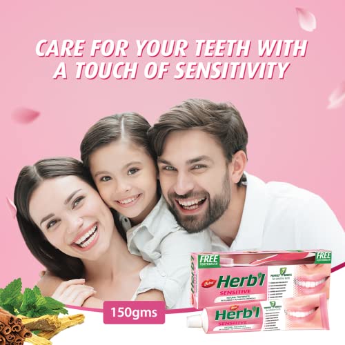 Dabur Herbal Sensitive Toothpaste with Licorice, Cinnamon & Mint - 150g