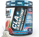 BPI Sports CLA+Carnitine–Conjugated Linoleic Acid–Weight Loss Formula –Metabolism, Performance, Lean Muscle–Caffeine Free–For Men & Women–Watermelon Freeze–50 servings – 12.34 oz.(Packaging May Vary)