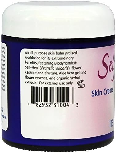Flower Essence Services Self Heal Skin Cream - 4 fl oz (118 ml) - Natural Skin Repair & Soothing