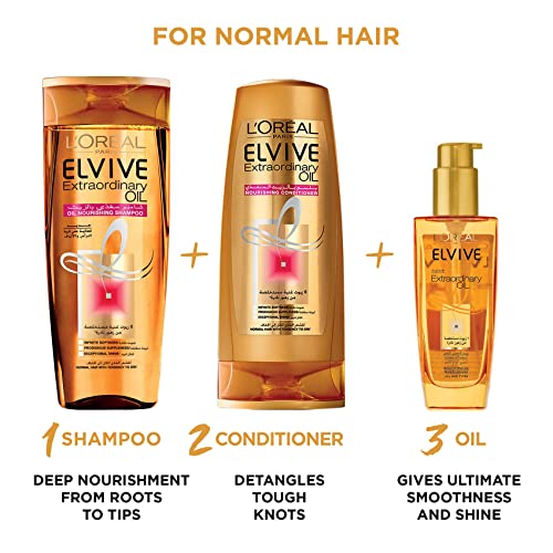 Elvive Extraordinary Oil Shampoo for Normal to Dry Hair by L’Oréal Paris