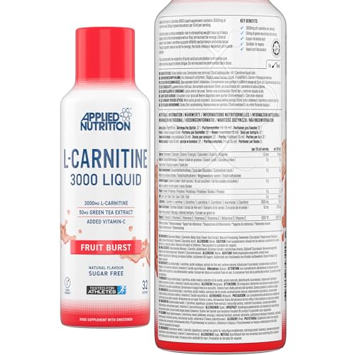 Applied Nutrition L-Carnitine Liquid 3000 with Green Tea - 495ml Fruit Burst