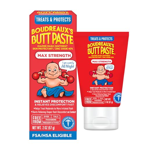 Boudreaux's Butt Paste Maximum Strength Diaper Rash Cream - 2 oz
