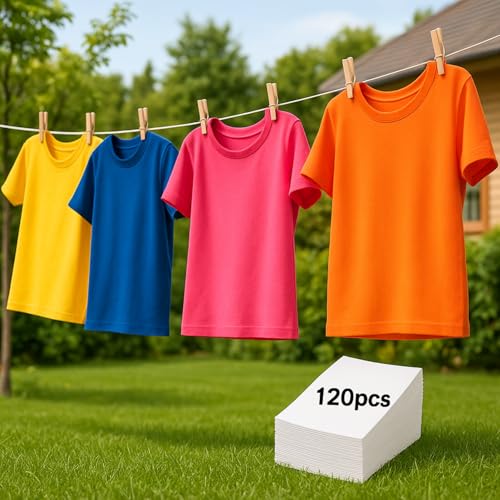 One Kitten Color Protection Sheets for Laundry - 120 Sheets