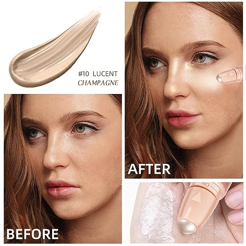 Liquid Highlighter - Roll-On Dewy Glow Glotion for Face & Body, Long-Lasting Shimmer Skin Illuminator