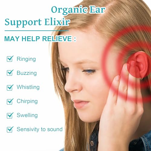 Ear Care Elixir for Tinnitus and Earache Relief - Anti-Bacterial Ear Drops for Ear Canal Health