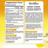 Herbion Naturals Honey Lemon Cough Drops - Soothing Relief - 25 Count
