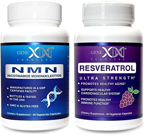 GENEX NMN & Resveratrol Dynamic Duo for Healthy Aging Support (2 Bottles)