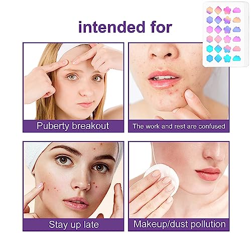 Acne Patches with Natural Green Algae Extract & Tea Tree Oil - Hydrocolloid Pimple Patches for Face, 144 Dots