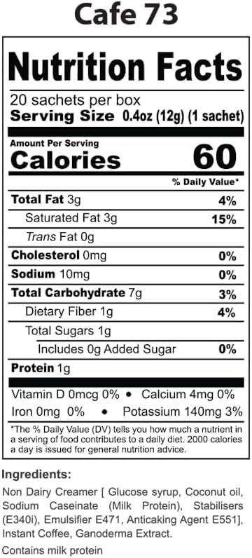 Edmark Cafe 73 Sugar Free Coffee - Healthy & Delicious Blend