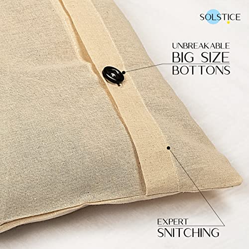 SOLSTICE Cotton Saree Cover Set of 10 - 16x14 Inches with Mesh Window for Travel & Wardrobe Organization