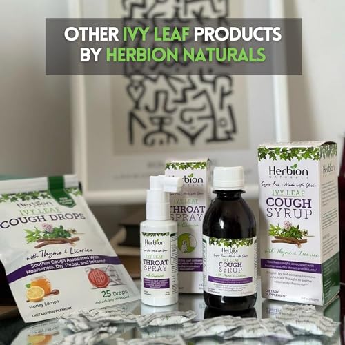 Herbion Naturals Ivy Leaf & Thyme Cough Drops - Natural Relief - 25 Count